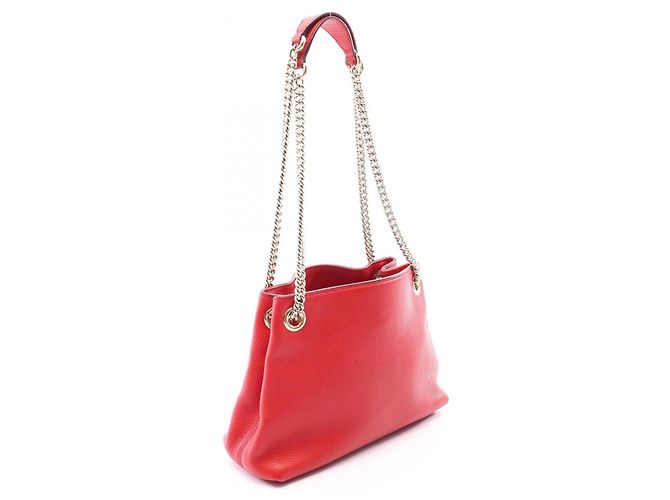 Borsa a tracolla Gucci Soho in pelle rossa Rosso - vista 2