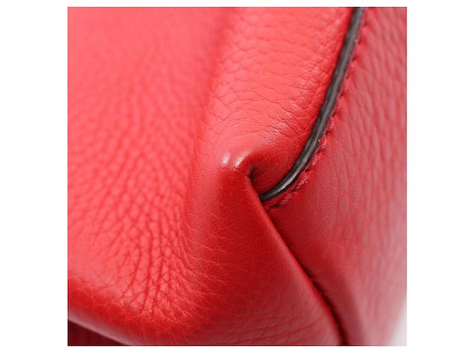 Borsa a tracolla Gucci Soho in pelle rossa Rosso - vista 7