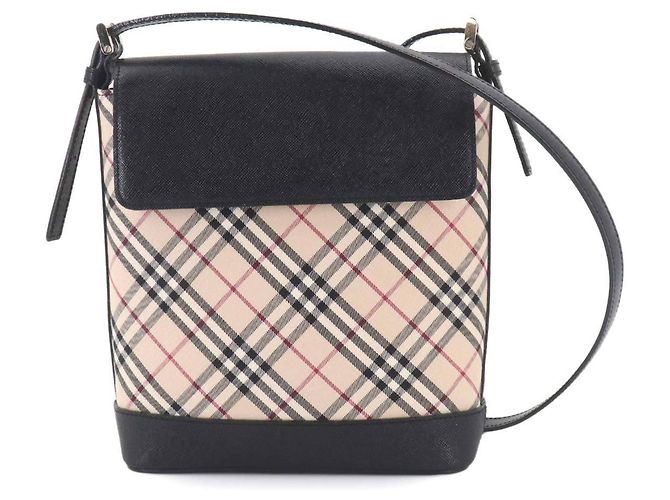 Burberry Nova Check Schultertasche Schwarz Beige - Ansicht 2