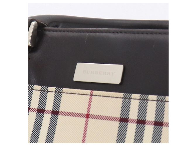 Burberry Nova Check Handtasche Beige Dunkelbraun - Ansicht 9