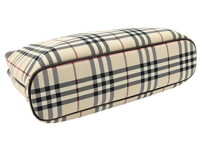 Bolso Burberry Nova Check Beige Marrón oscuro - vista 5