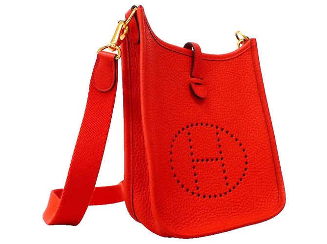 Hermès Hermes Evelyne TPM Schultertasche Rot - Ansicht 2