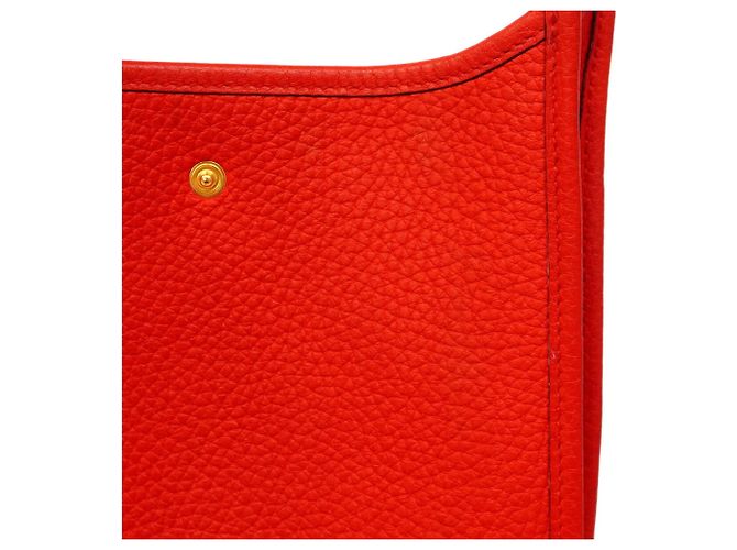 Hermès Hermes Evelyne TPM Schultertasche Rot - Ansicht 9