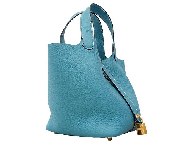 Hermès Sac à main Hermes Picotin Lock PM Bleu - vue 2