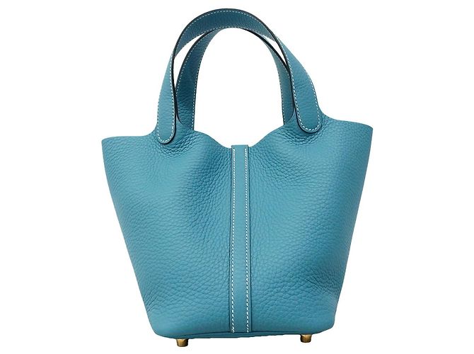 Hermès Sac à main Hermes Picotin Lock PM Bleu - vue 6