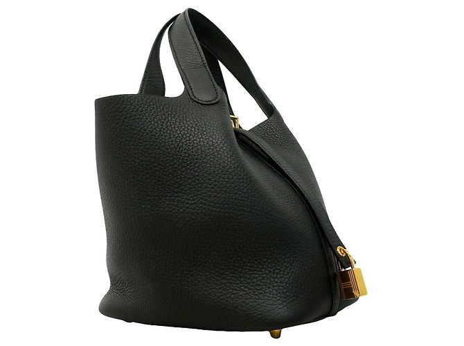 Hermès Bolsa Hermes Picotin Lock PM Preto - vista 2
