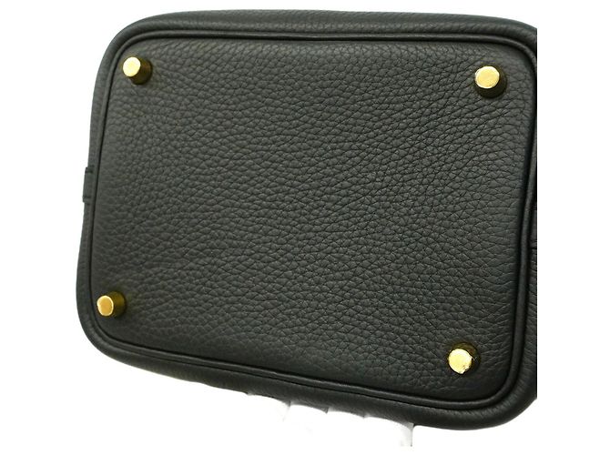 Hermès Bolsa Hermes Picotin Lock PM Preto - vista 6