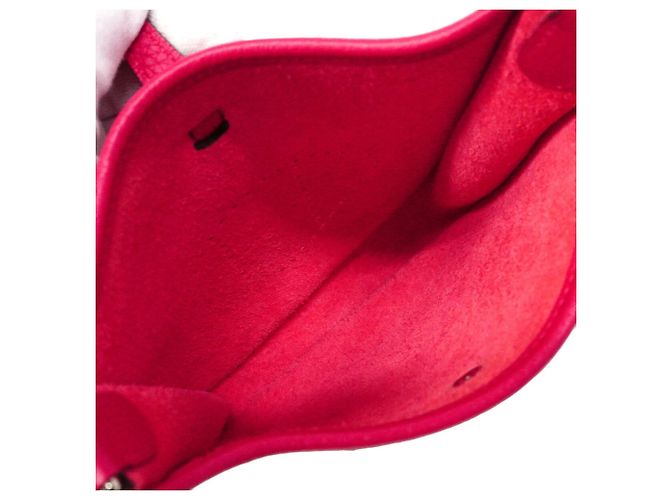 Hermès Borsa a tracolla Hermes Evelyne TPM in Framboise Rosa - vista 4
