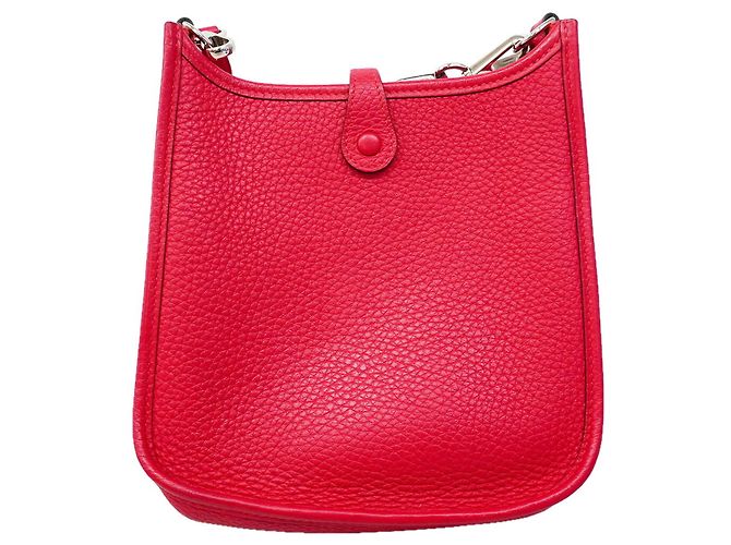 Hermès Borsa a tracolla Hermes Evelyne TPM in Framboise Rosa - vista 9