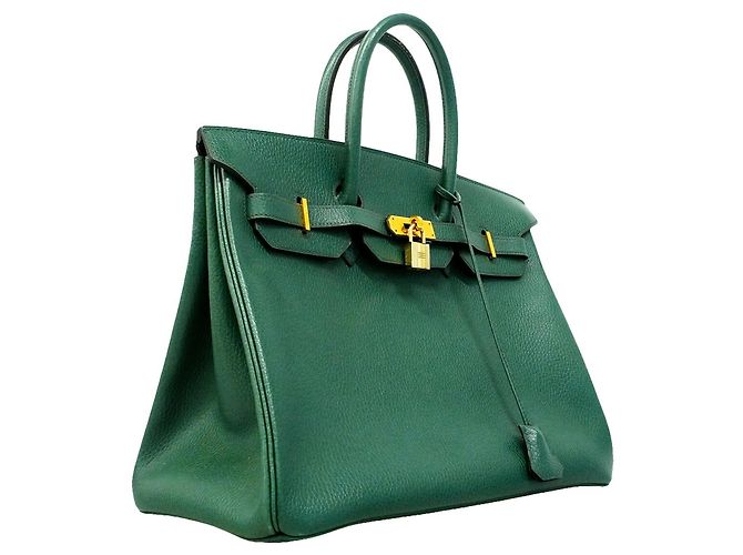 Hermès Borsa Hermes Birkin 35 in Ardennes Green Verde - vista 2