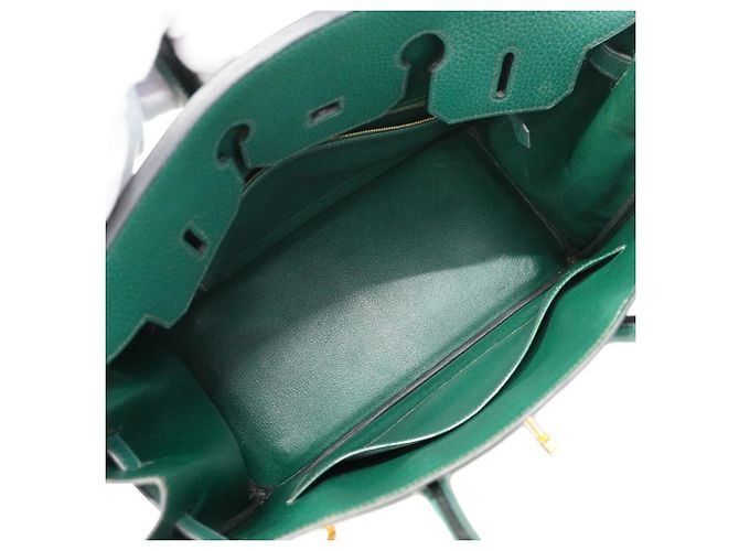 Hermès Borsa Hermes Birkin 35 in Ardennes Green Verde - vista 4