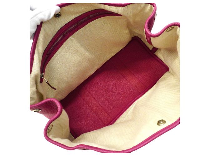 Hermès Sac Cabas Hermes Garden PM Marron - vue 4