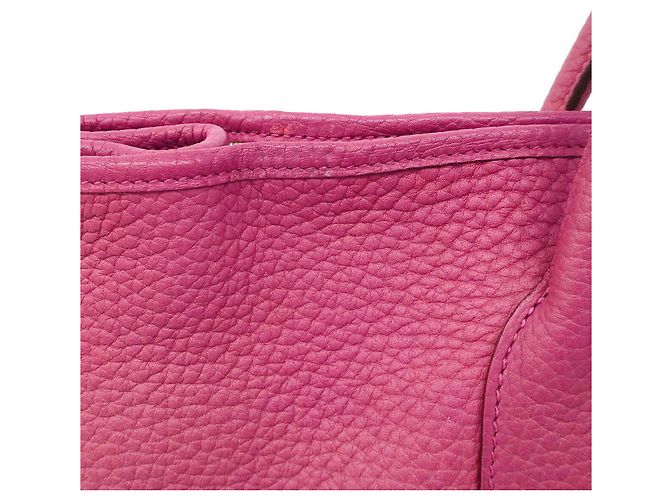 Hermès Sac Cabas Hermes Garden PM Marron - vue 8