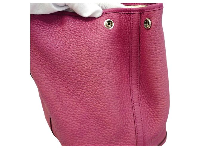 Hermès Sac Cabas Hermes Garden PM Marron - vue 9