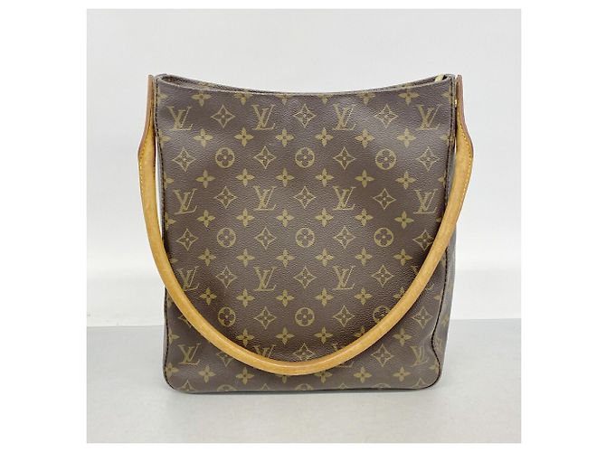 Bolso de hombro Louis Vuitton Monogram Looping GM Castaño - vista 11