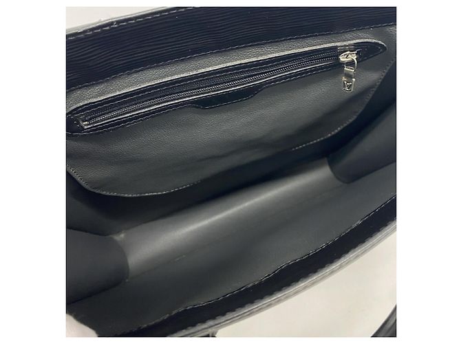 Louis Vuitton Epi Sac Plat Tote Bag M52072 Noir Nero - vista 4