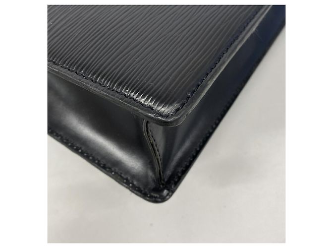 Louis Vuitton Epi Sac Plat Tote Bag M52072 Noir Nero - vista 8