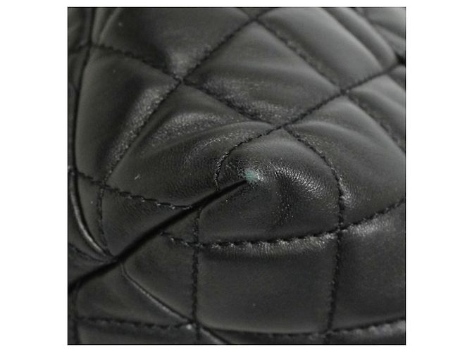 Chanel Matelassé Lammleder Tote Bag Schwarz - Ansicht 10