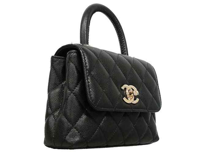 Bolso Chanel de piel de becerro granulada negra Negro - vista 2
