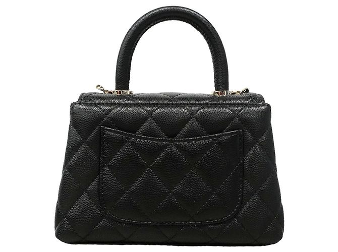 Bolso Chanel de piel de becerro granulada negra Negro - vista 6