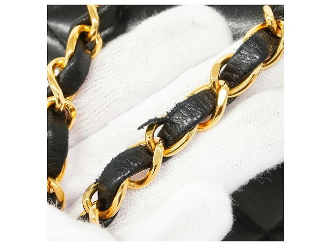 Chanel Diana Chain Schultertasche Schwarz - Ansicht 6