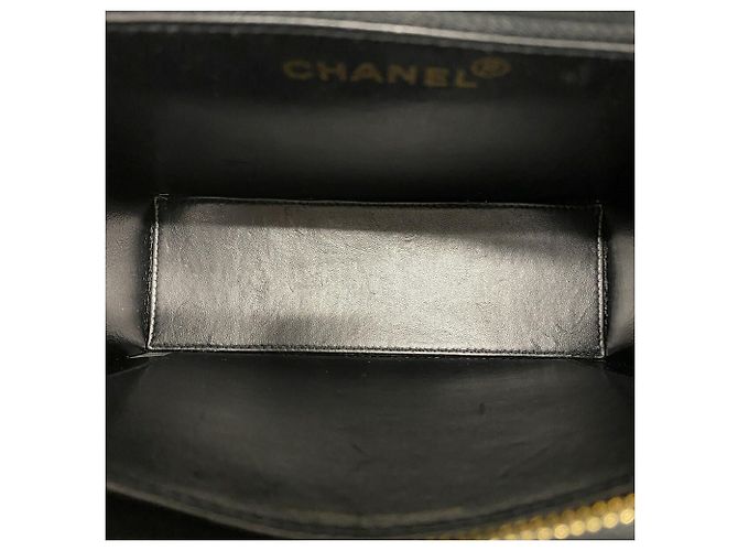 Borsa Tote Chanel in pelle d'agnello nera Nero - vista 4