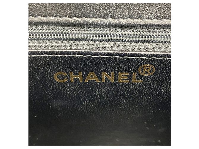 Borsa Tote Chanel in pelle d'agnello nera Nero - vista 5