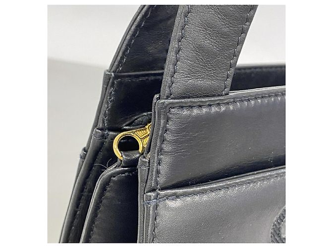 Borsa Tote Chanel in pelle d'agnello nera Nero - vista 7