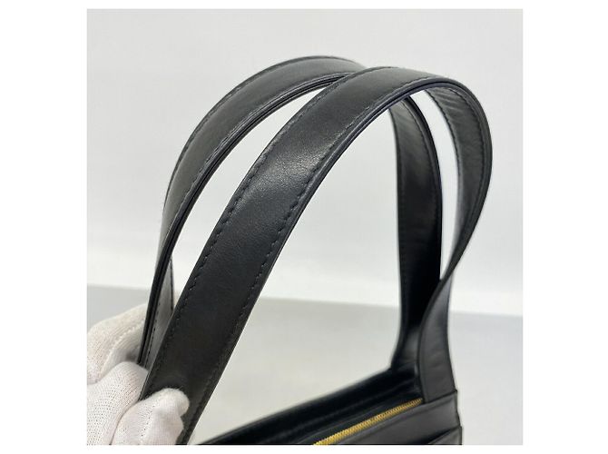 Borsa Tote Chanel in pelle d'agnello nera Nero - vista 9