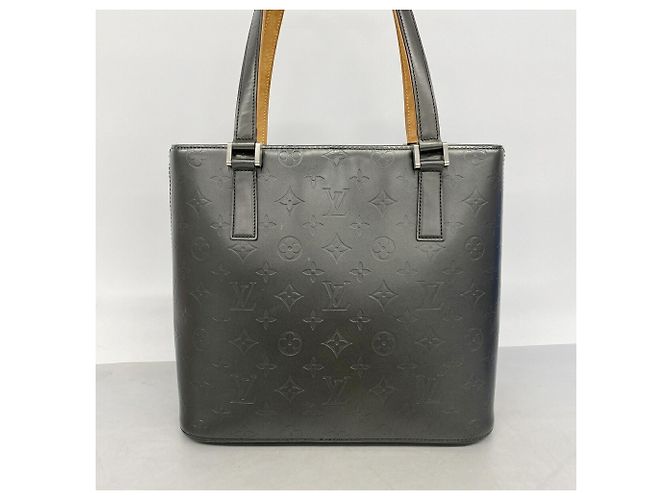 Borsa Tote Louis Vuitton Monogram Mat Stockton M55112 Noir Nero - vista 10