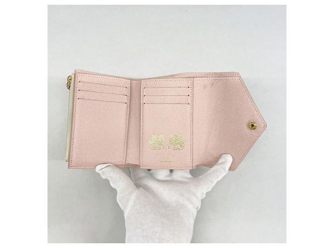 Cartera Tri-fold Louis Vuitton Damier Azur Portefeuille Victorine Blanco - vista 3