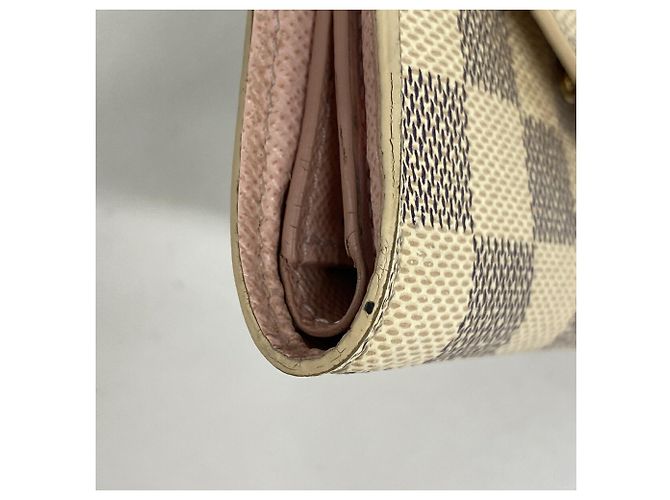 Cartera Tri-fold Louis Vuitton Damier Azur Portefeuille Victorine Blanco - vista 5