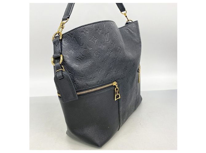 Bolsa de Ombro Louis Vuitton Monogram Empreinte Merry M44014 Noir Preto - vista 2