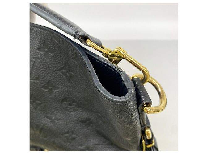 Bolsa de Ombro Louis Vuitton Monogram Empreinte Merry M44014 Noir Preto - vista 7