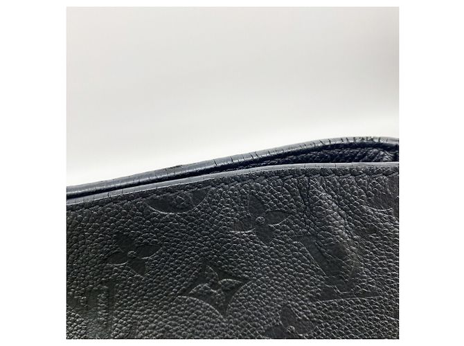 Bolsa de Ombro Louis Vuitton Monogram Empreinte Merry M44014 Noir Preto - vista 8