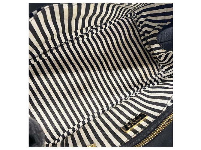 Prada Canapa Canvas Handbag Black - view 4