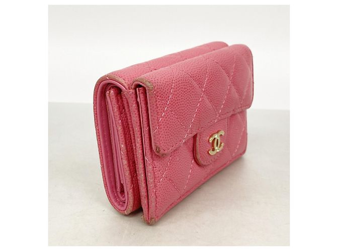 Timeless Cartera Chanel Rosa Tri-Fold - vista 2