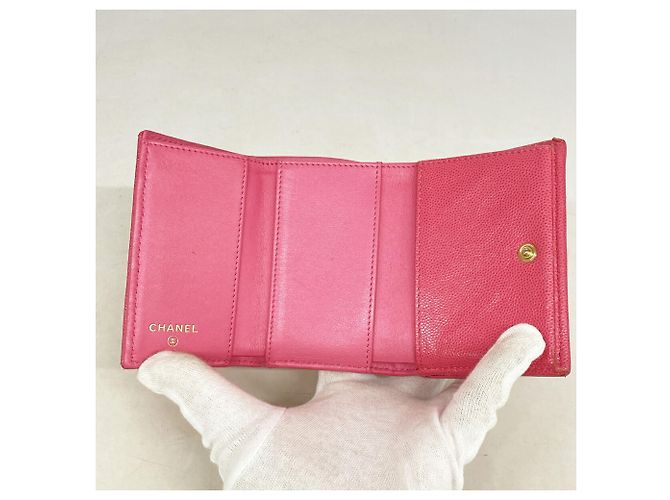 Timeless Cartera Chanel Rosa Tri-Fold - vista 3
