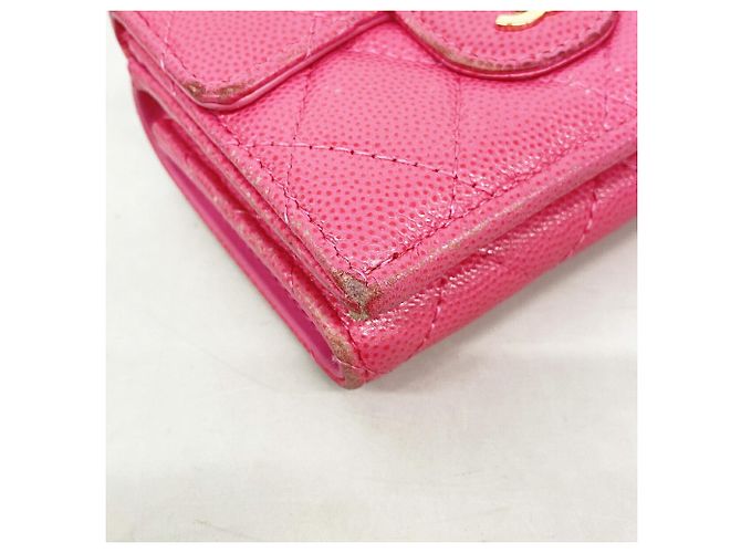 Timeless Cartera Chanel Rosa Tri-Fold - vista 5