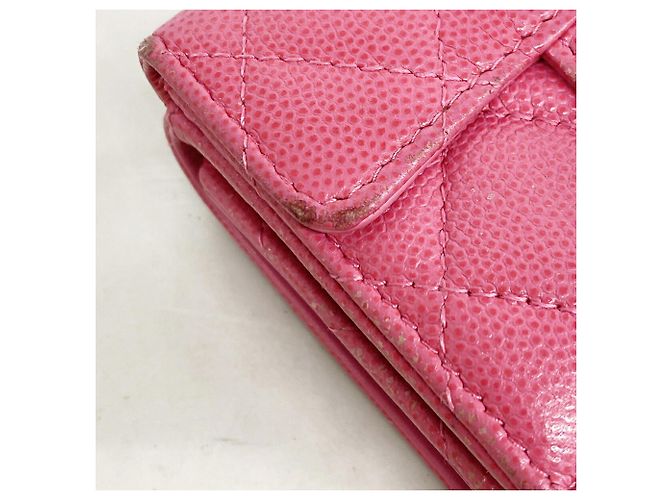 Timeless Cartera Chanel Rosa Tri-Fold - vista 9