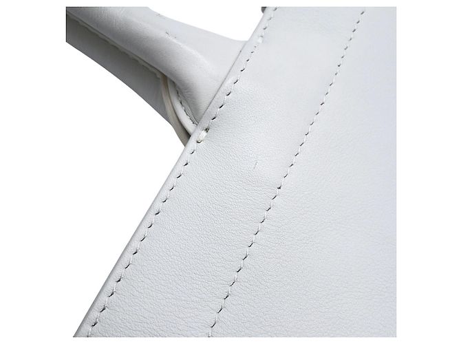 Christian Dior Book Tote Large Lederhandtasche Weiß - Ansicht 8