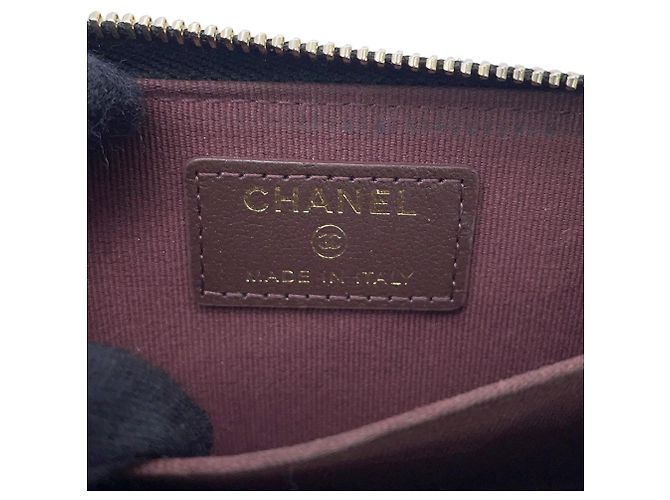 Portamonete con zip Chanel Classic Nero - vista 11