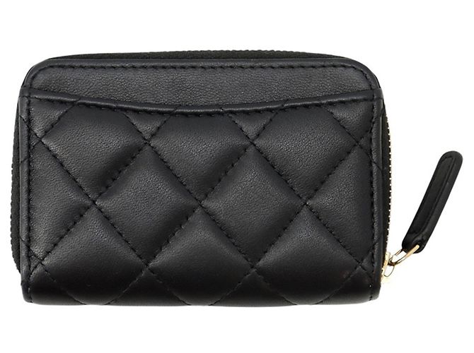 Portamonete con zip Chanel Classic Nero - vista 3