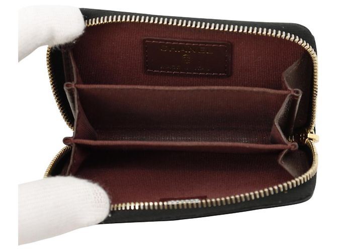 Portamonete con zip Chanel Classic Nero - vista 4