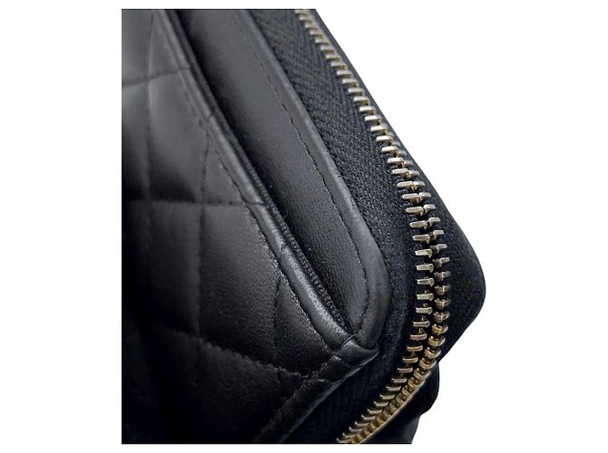 Portamonete con zip Chanel Classic Nero - vista 6