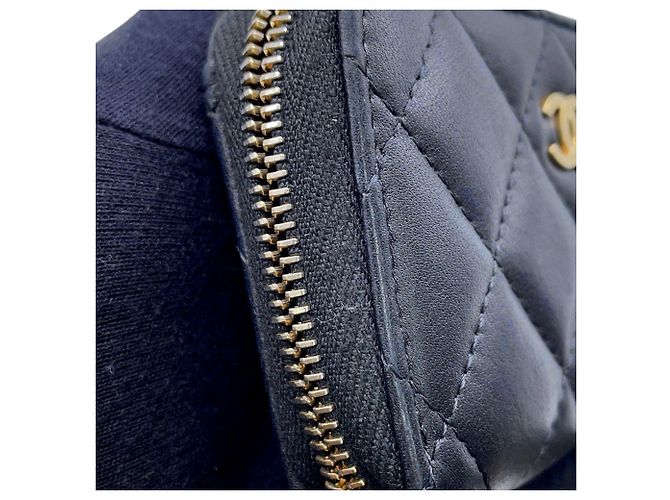 Portamonete con zip Chanel Classic Nero - vista 7