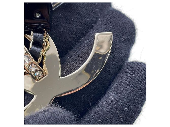 Broche Chanel de strass Dorado - vista 5