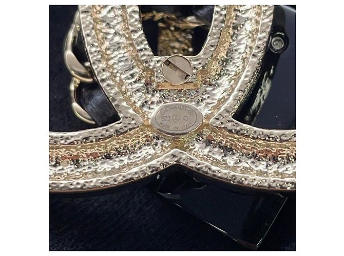 Broche Chanel de strass Dorado - vista 7
