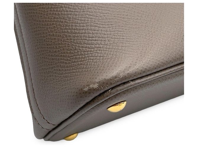 Hermès Borsa Hermes Bolide 27 in Etain Grigio - vista 11