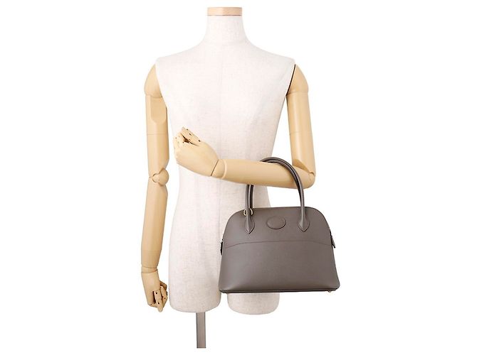 Hermès Borsa Hermes Bolide 27 in Etain Grigio - vista 4